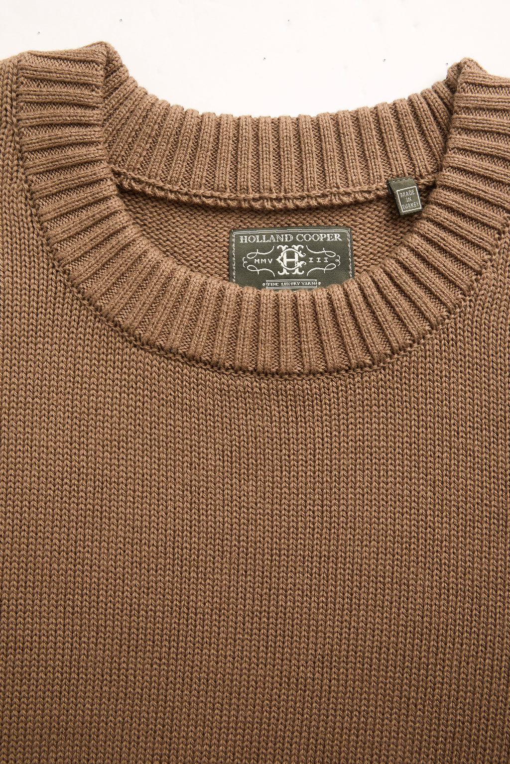 Men's Heritage Crew Neck Knit (Nubuck Brown)
