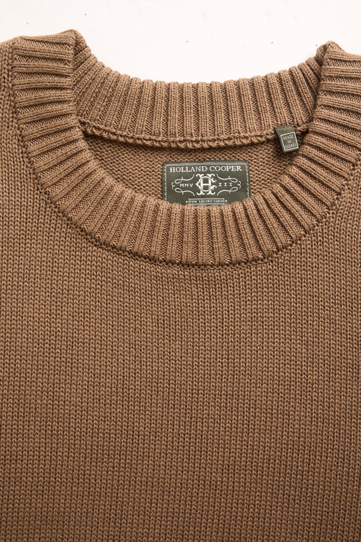 Men's Heritage Crew Neck Knit (Nubuck Brown)