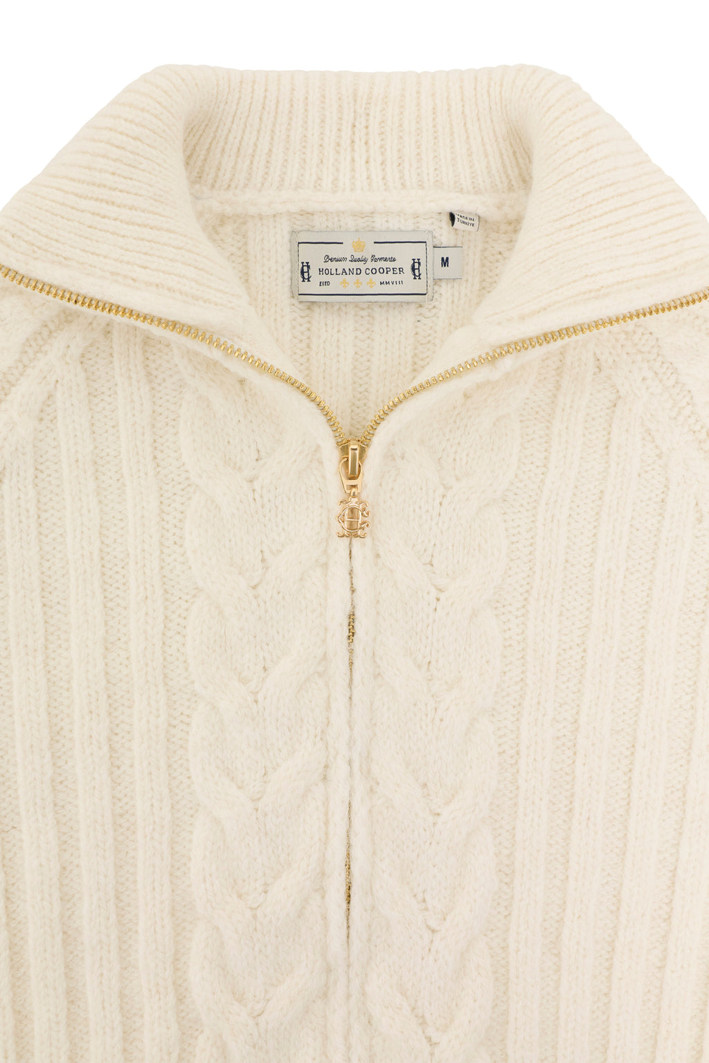 Elveden Zip Knit (Natural)