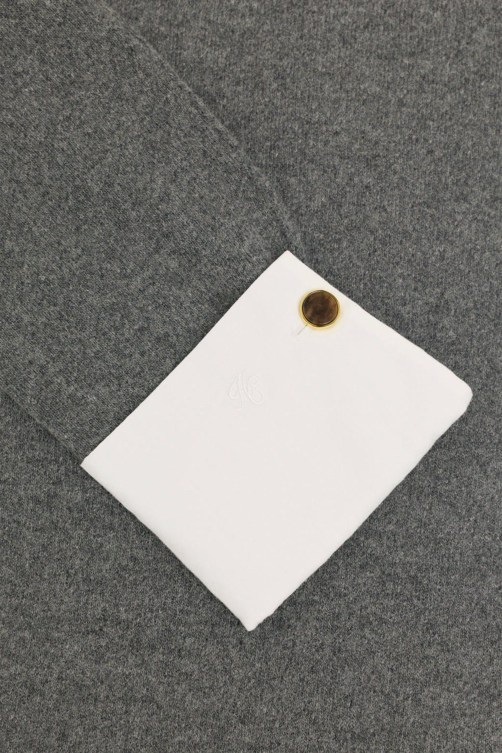 Mock Shirt Knit (Grey Marl)