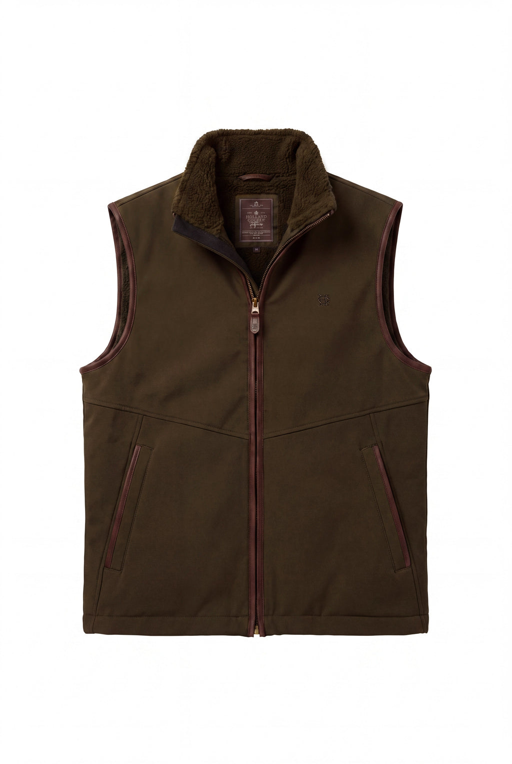 Men's Classic Softshell Gilet (Olive Brown)