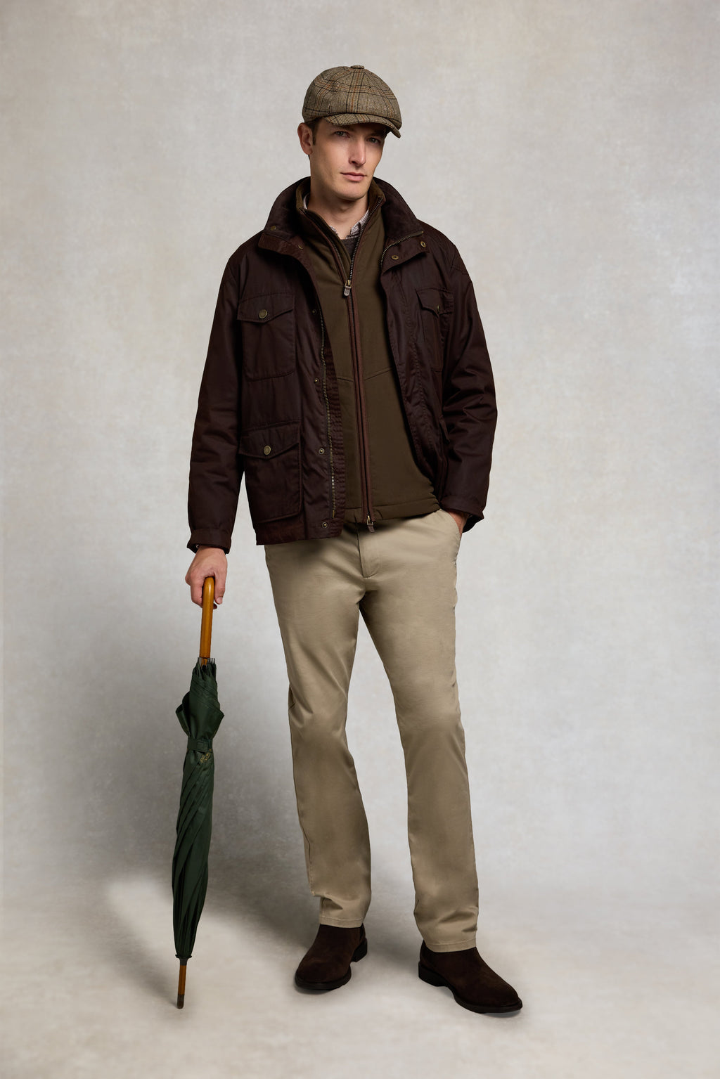 Men's Classic Softshell Gilet (Olive Brown)