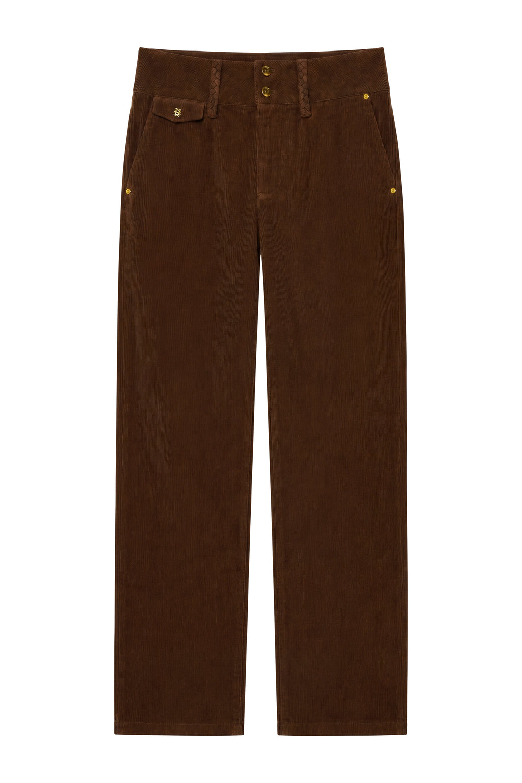 Tailored Wide Leg Cord (Hazelnut)