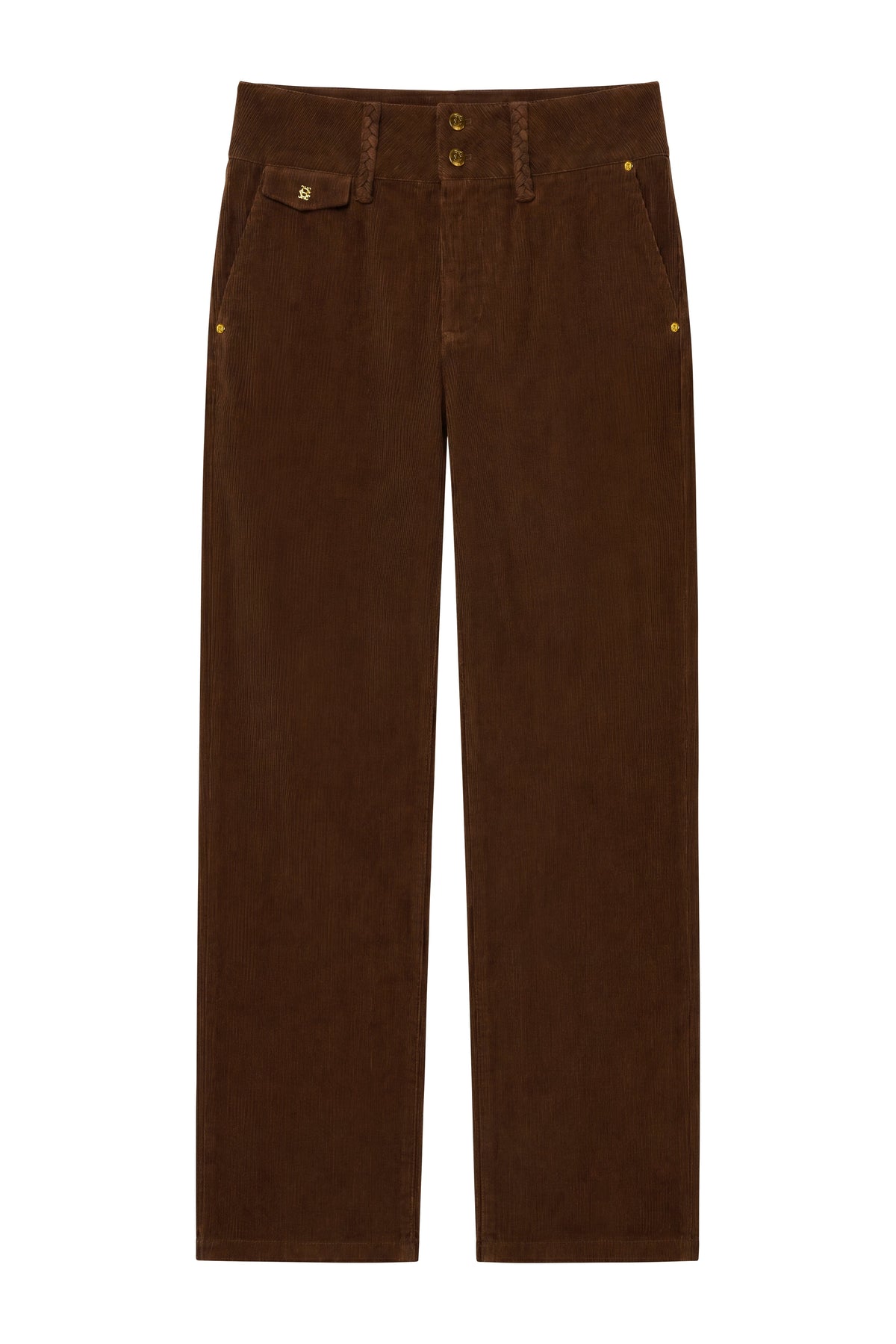 Tailored Wide Leg Cord (Hazelnut)