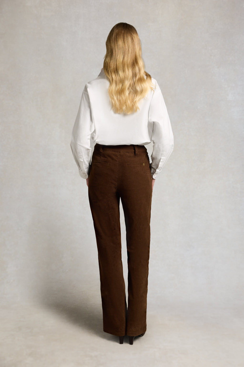 Tailored Wide Leg Cord (Hazelnut)