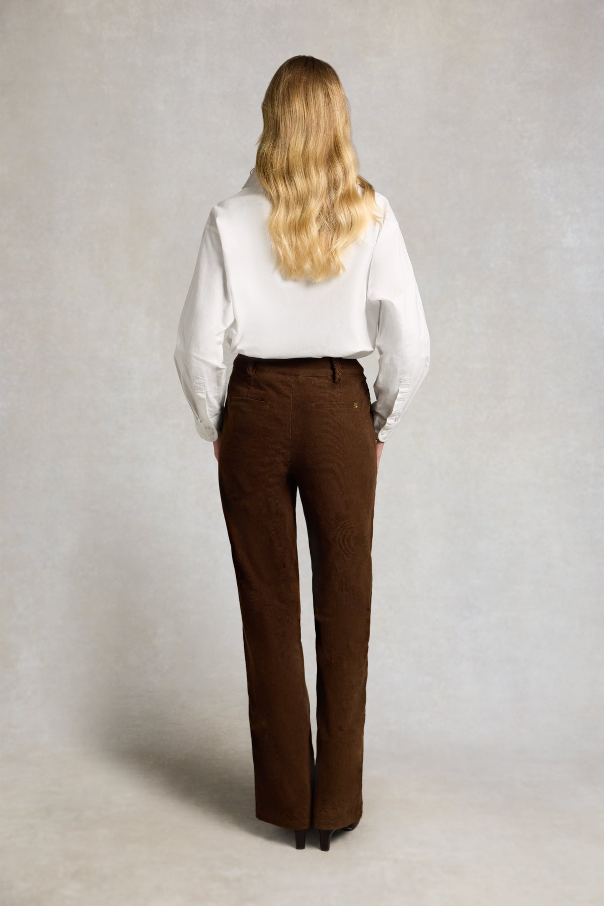 Tailored Wide Leg Cord (Hazelnut)