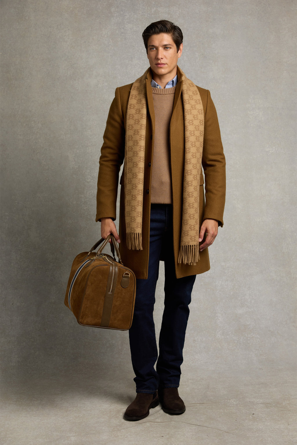 Men's Heritage Crew Neck Knit (Nubuck Brown)