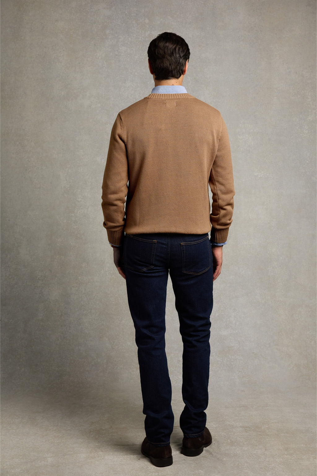 Men's Heritage Crew Neck Knit (Nubuck Brown)