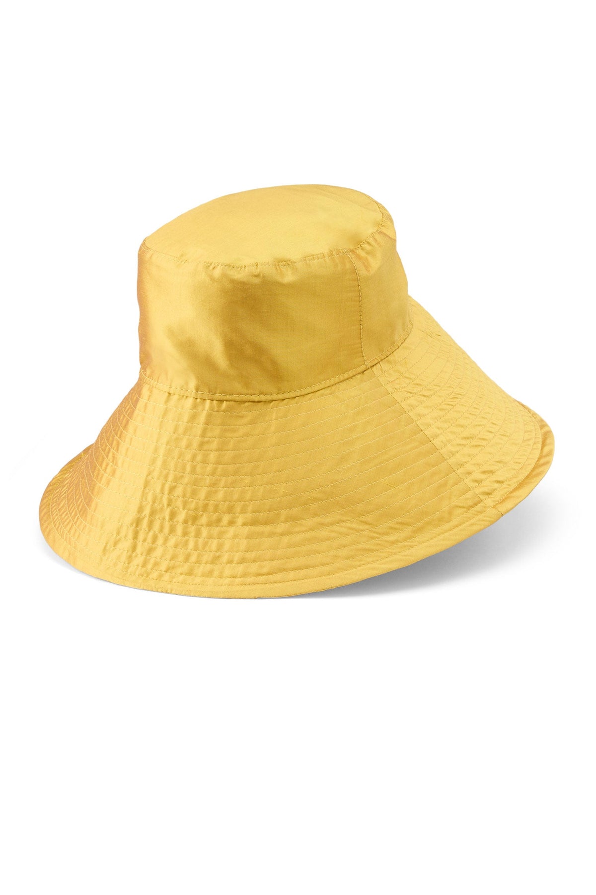 Cecilia Yellow Silk Sun Hat