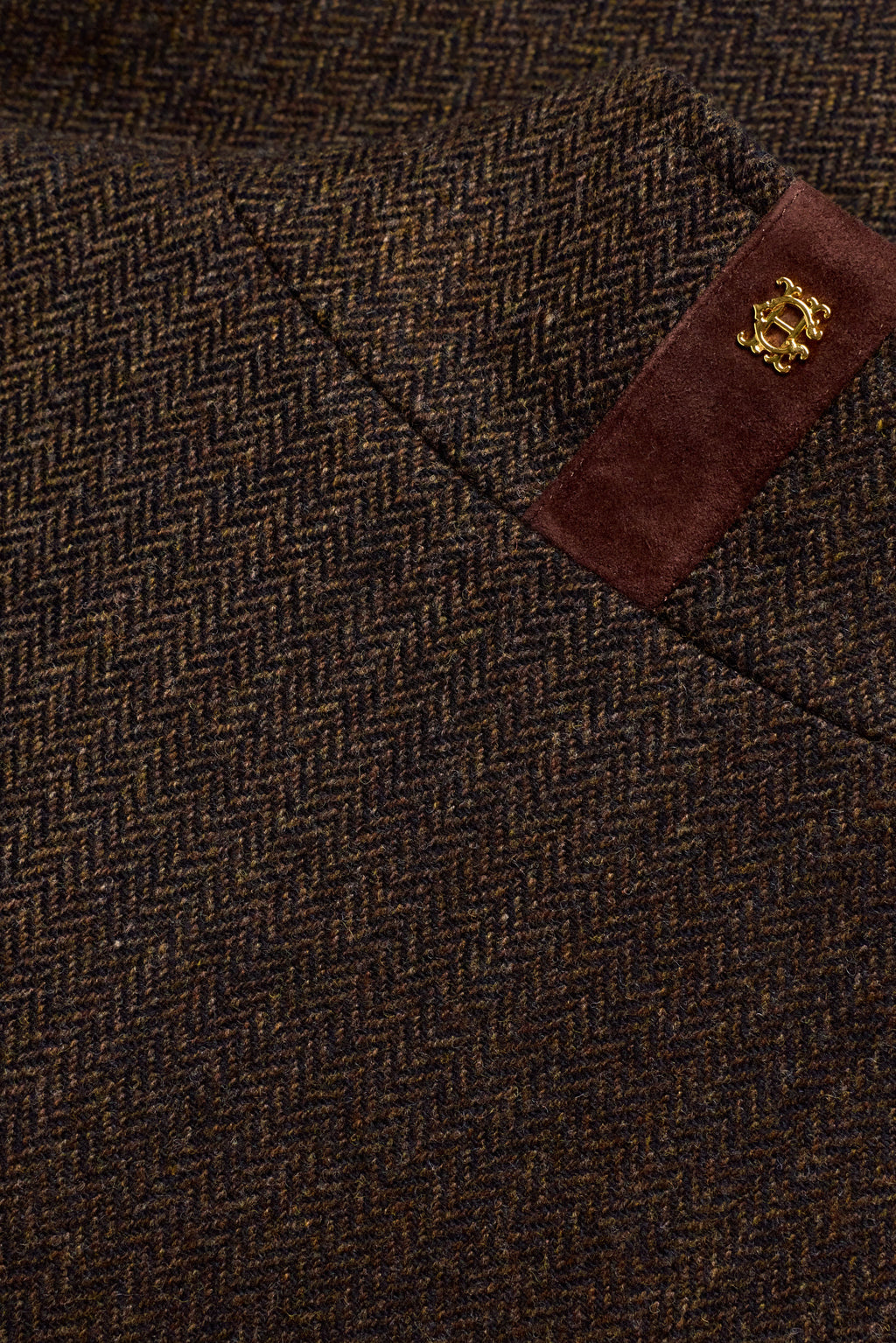Men's Country Classic Tweed Gilet (Chocolate Herringbone)
