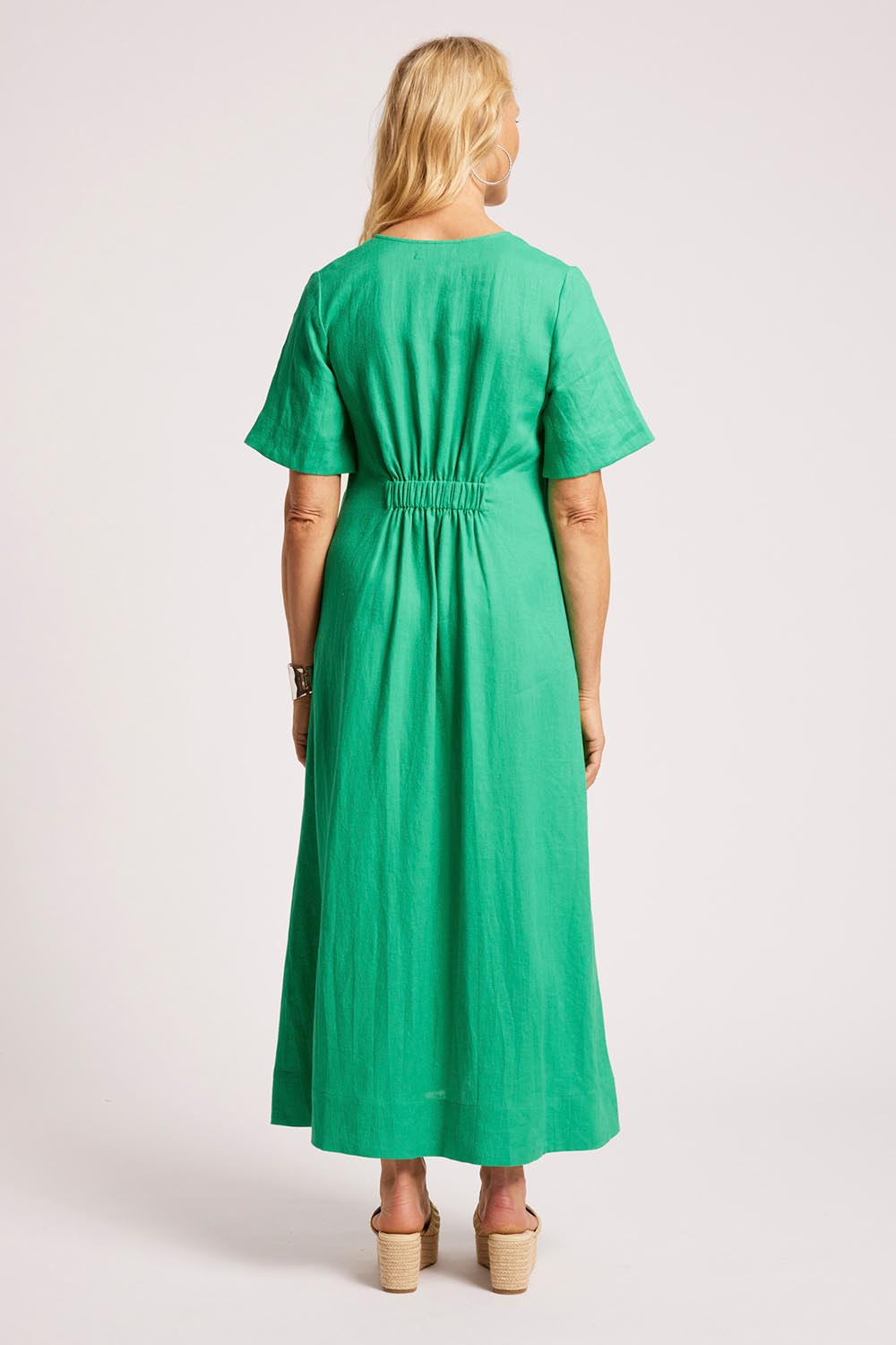 Cove Linen Maxi Dress – Jade
