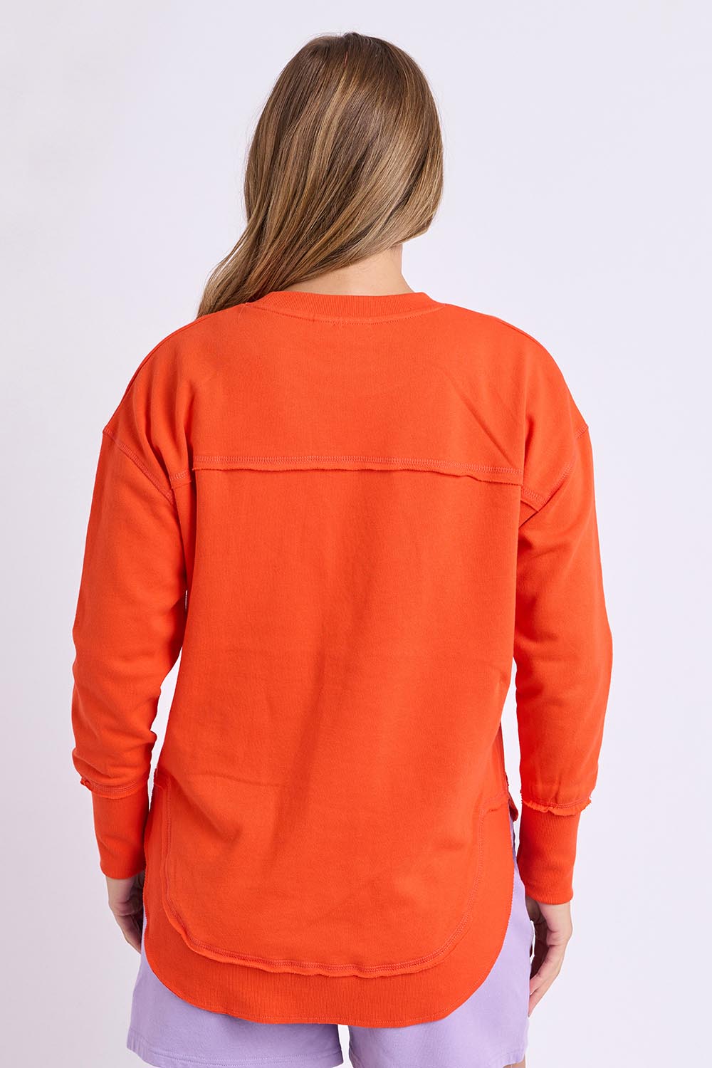 Elements Simplified Metallic Cotton Crew - Grenadine