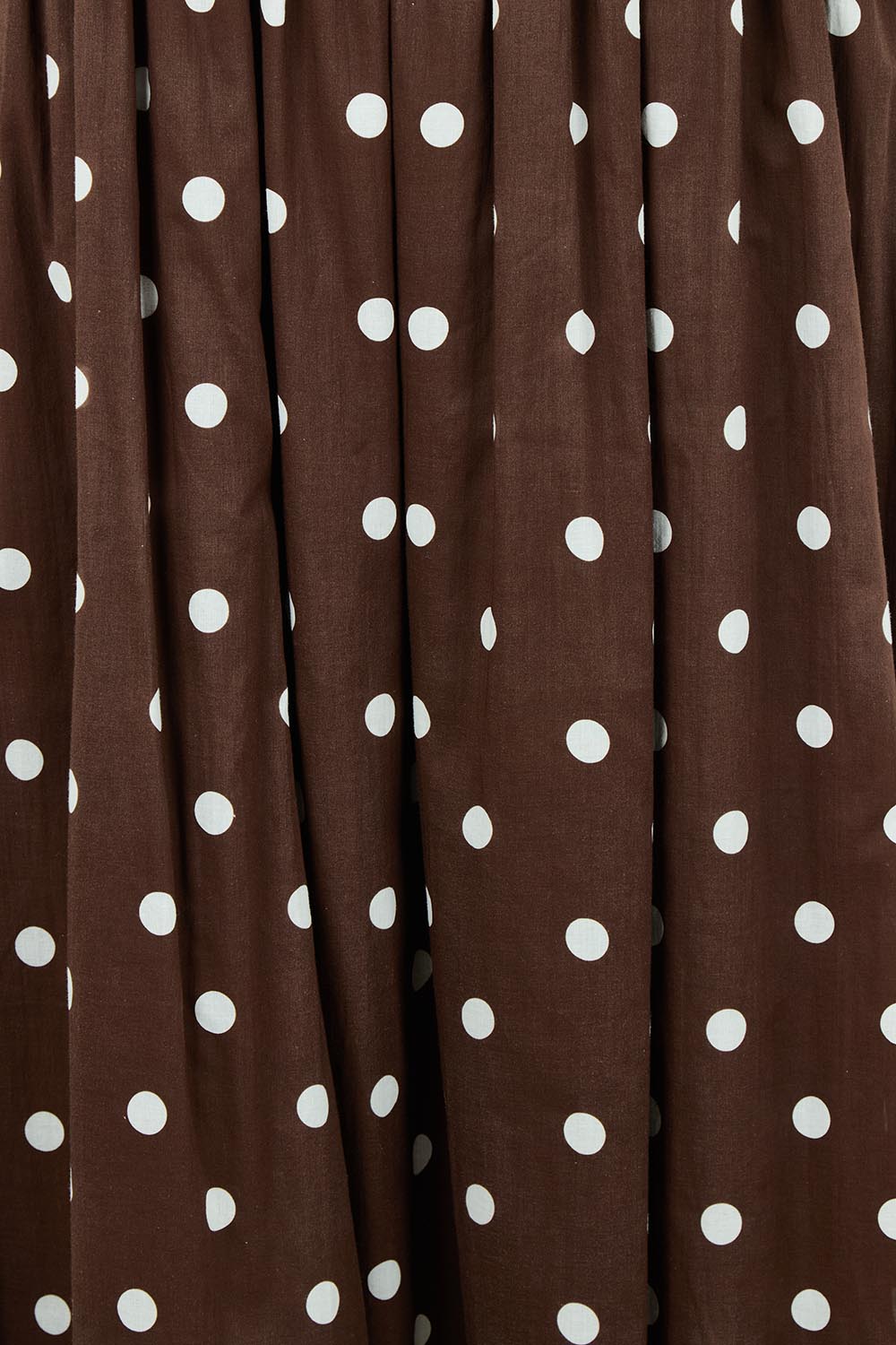 Riviera Spot Cotton Skirt – Coffee