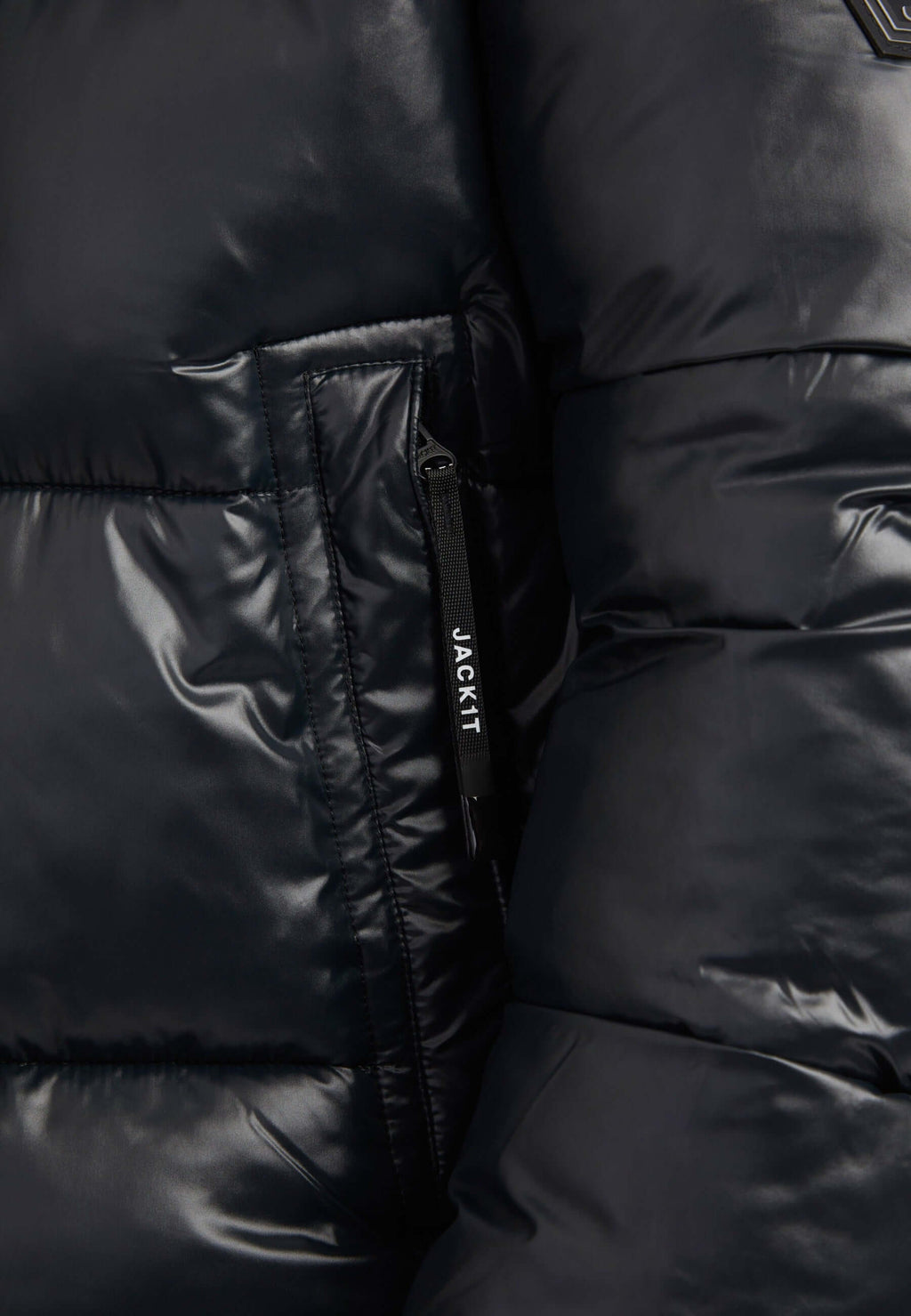 EZ Placket Racer Jacket Black