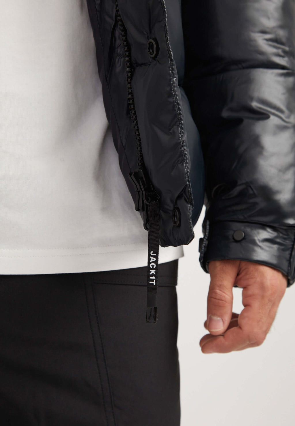 EZ Placket Racer Jacket Black