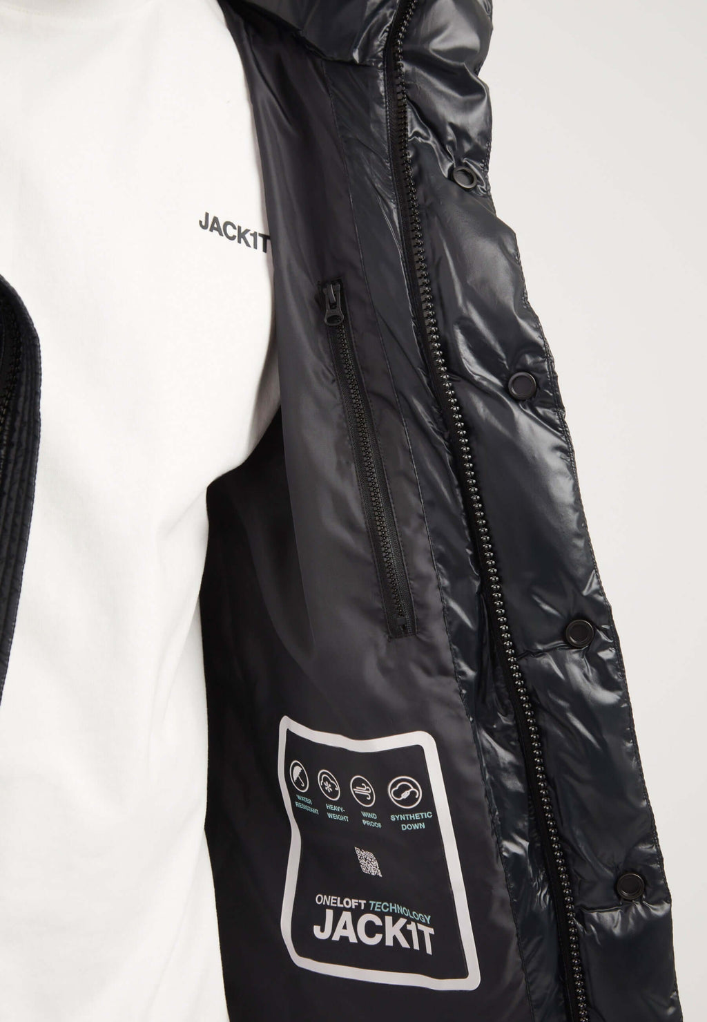 EZ Placket Racer Jacket Black