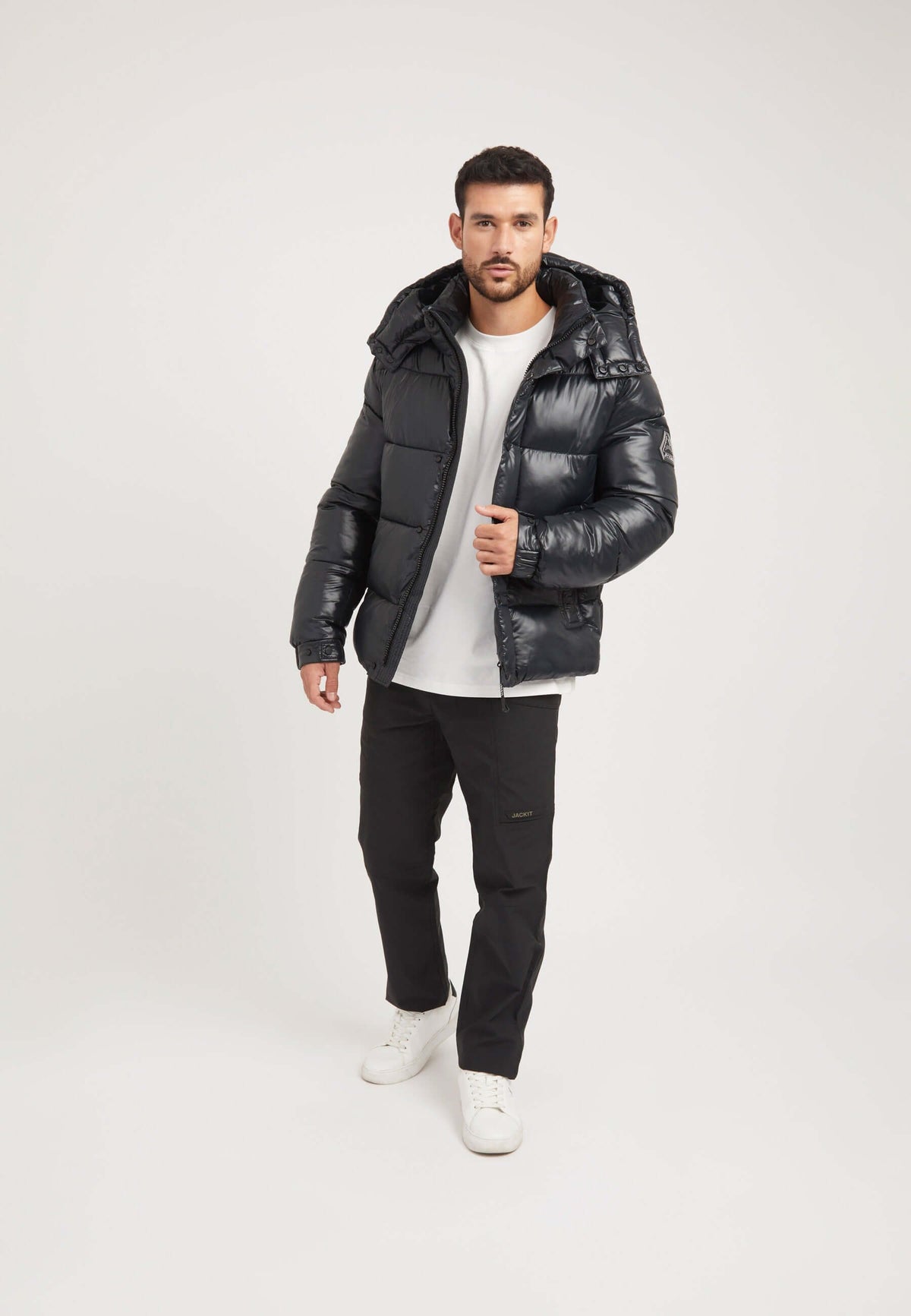 EZ Placket Racer Jacket Black