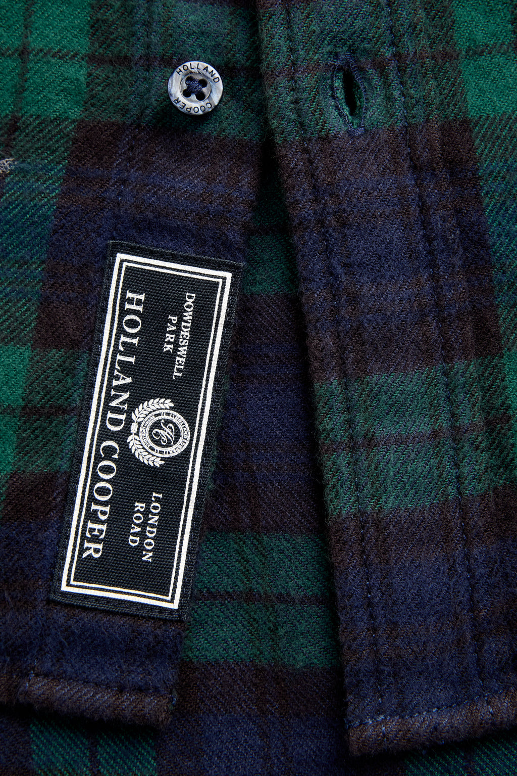 Men's Classic Fit Brushed Cotton Shirt (Blackwatch Check)
