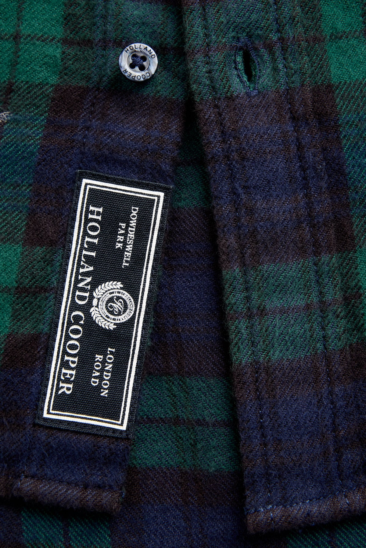 Men's Classic Fit Brushed Cotton Shirt (Blackwatch Check)