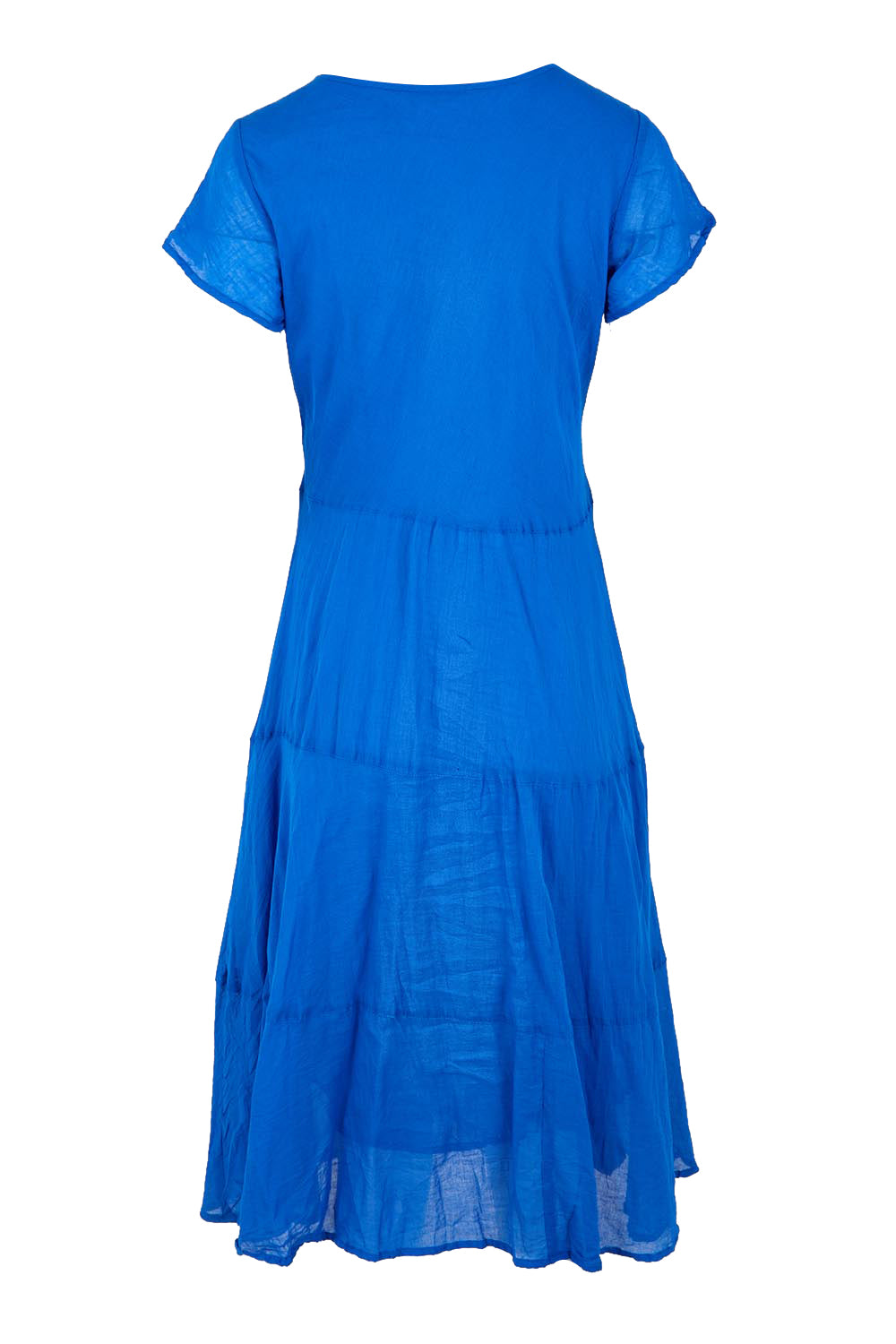 Essentials Bias Pockets Cotton Dress - Blue