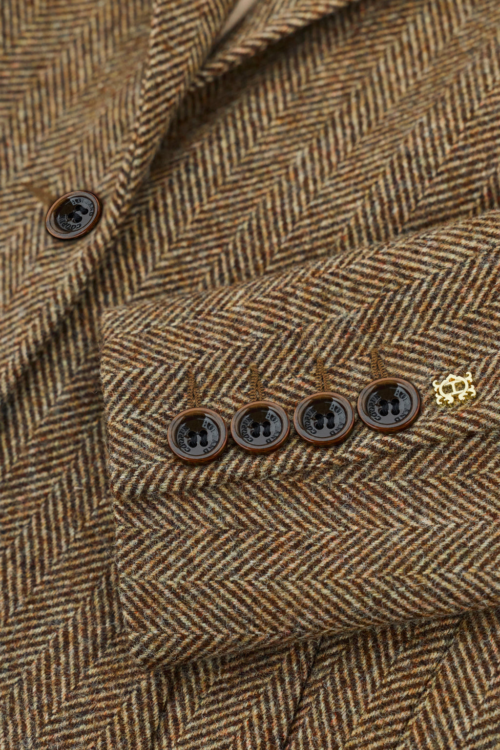 Regency Coat (Large Scale Brown Herringbone)