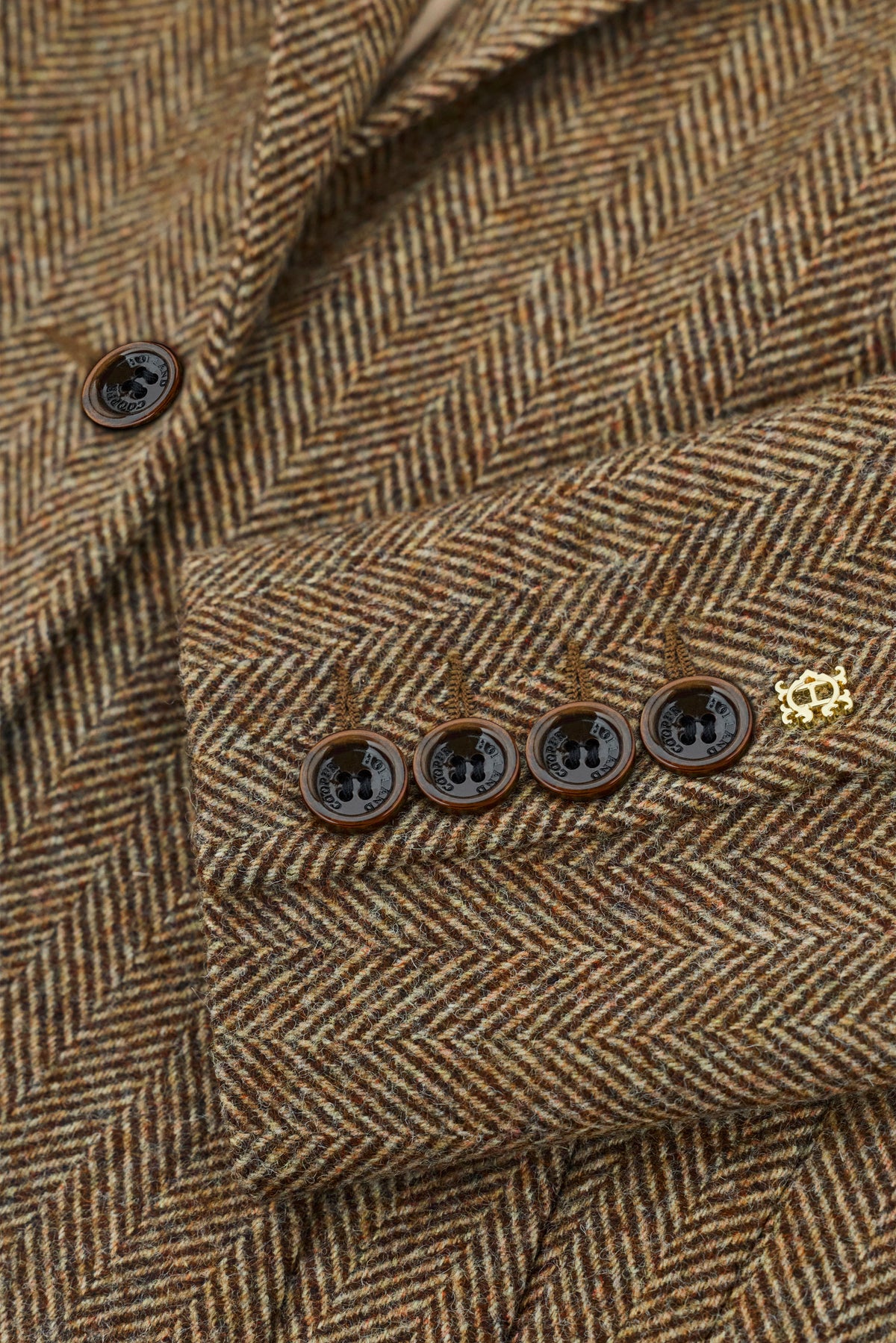 Regency Coat (Large Scale Brown Herringbone)