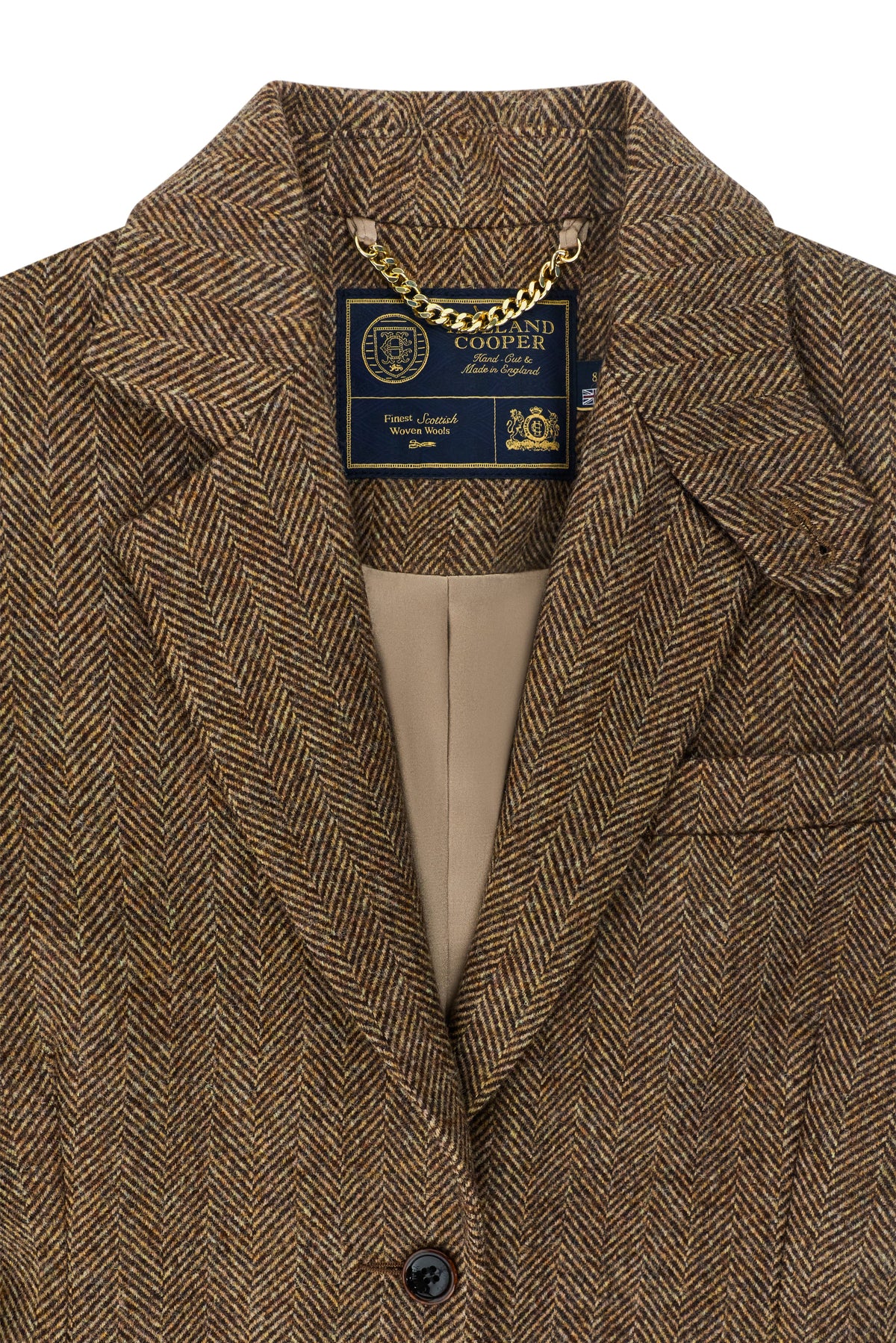 Regency Coat (Large Scale Brown Herringbone)