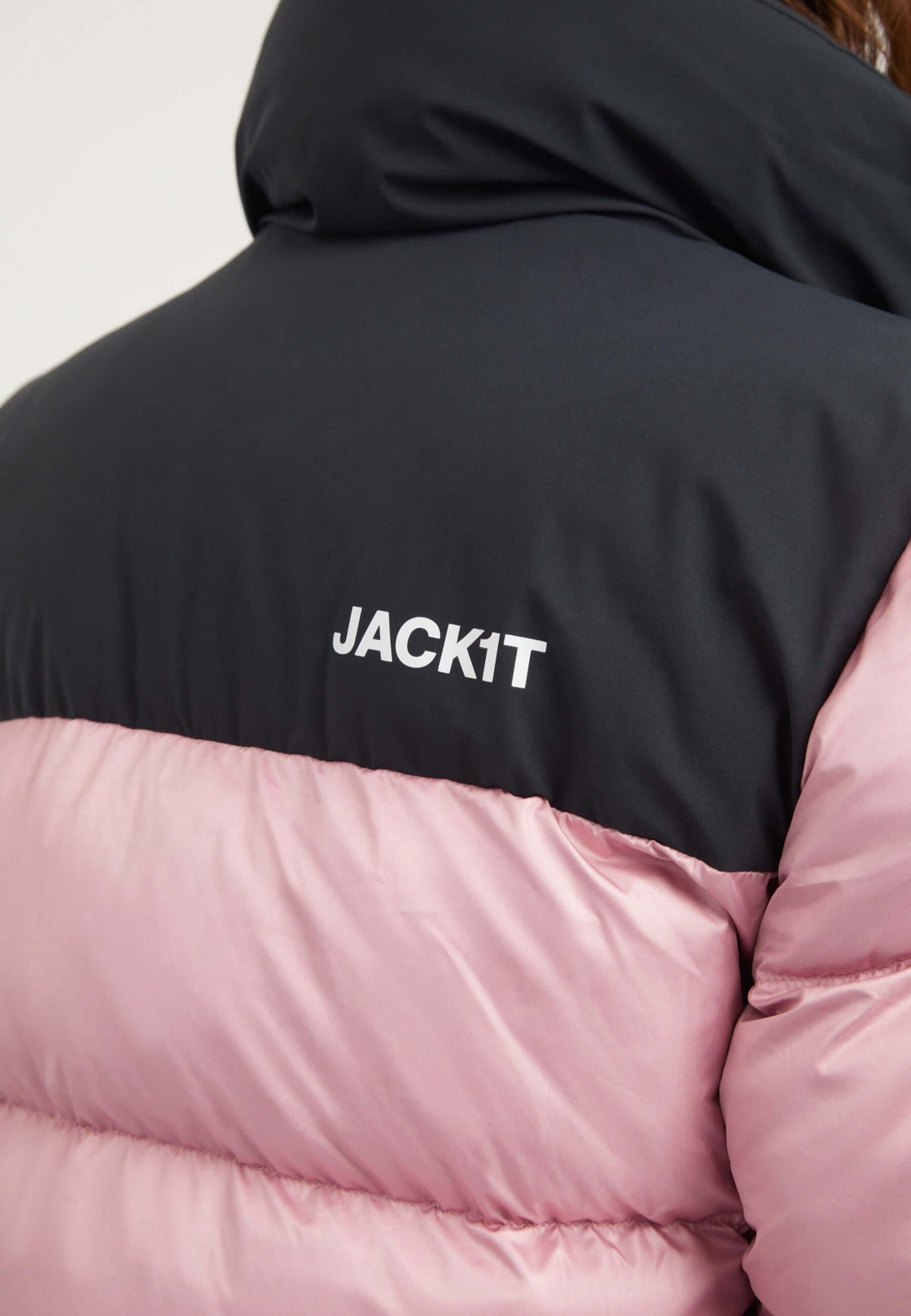Diamond Funnel Jacket Powder Pink Black