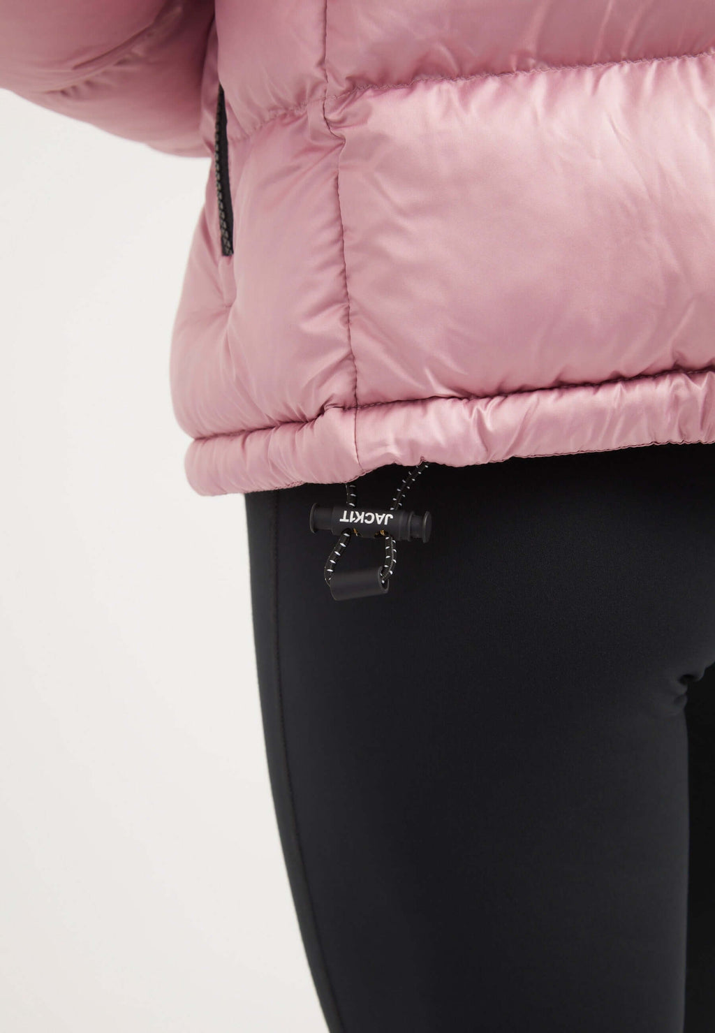Diamond Funnel Jacket Powder Pink Black