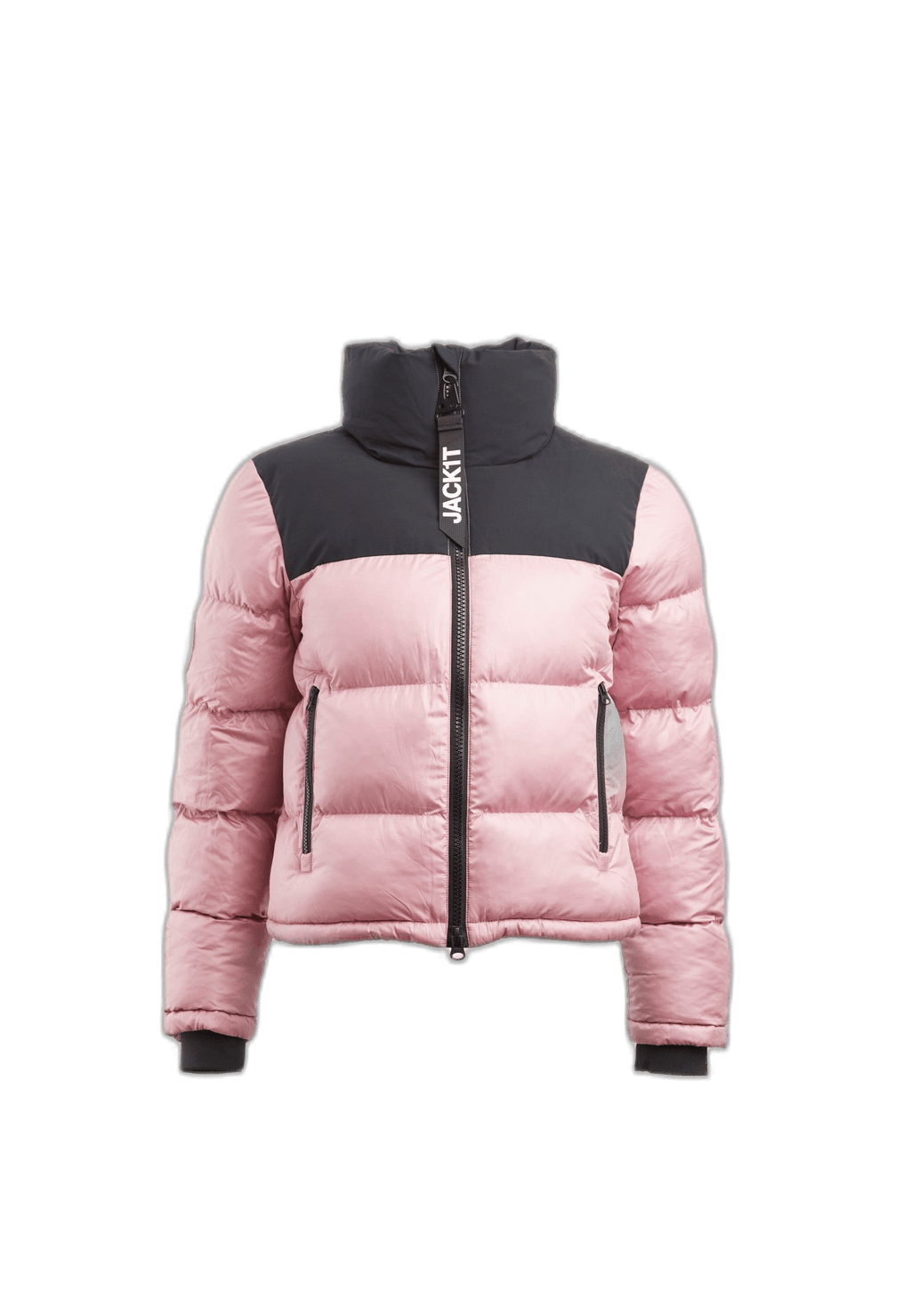 Diamond Funnel Jacket Powder Pink Black