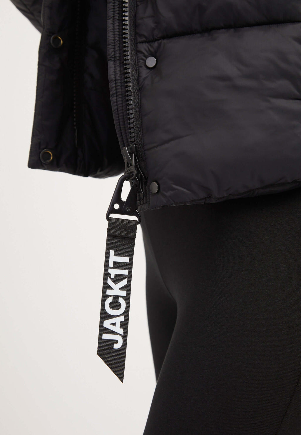 Cloud Crop Jacket Black