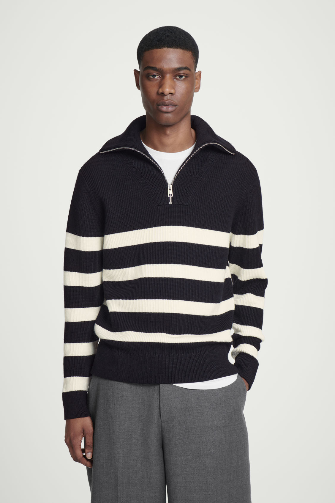 Handsome Gent Striped Sweater