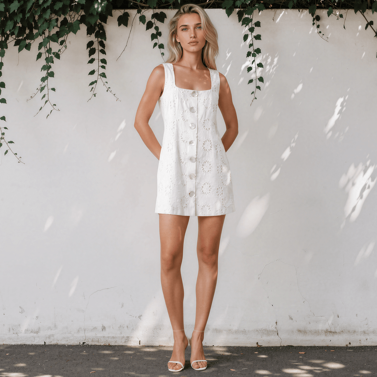 DELILAH EYELET DRESS