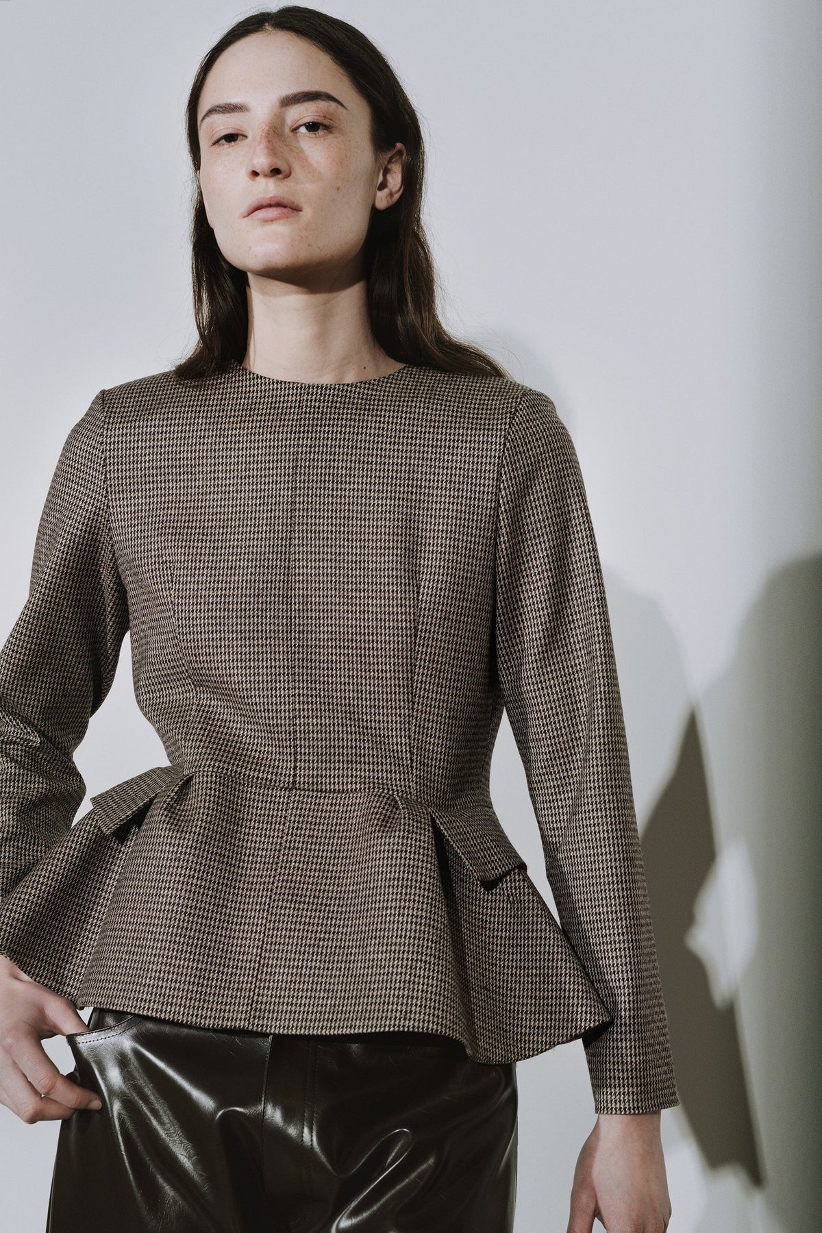 Ida Long Sleeves Pied de Coq