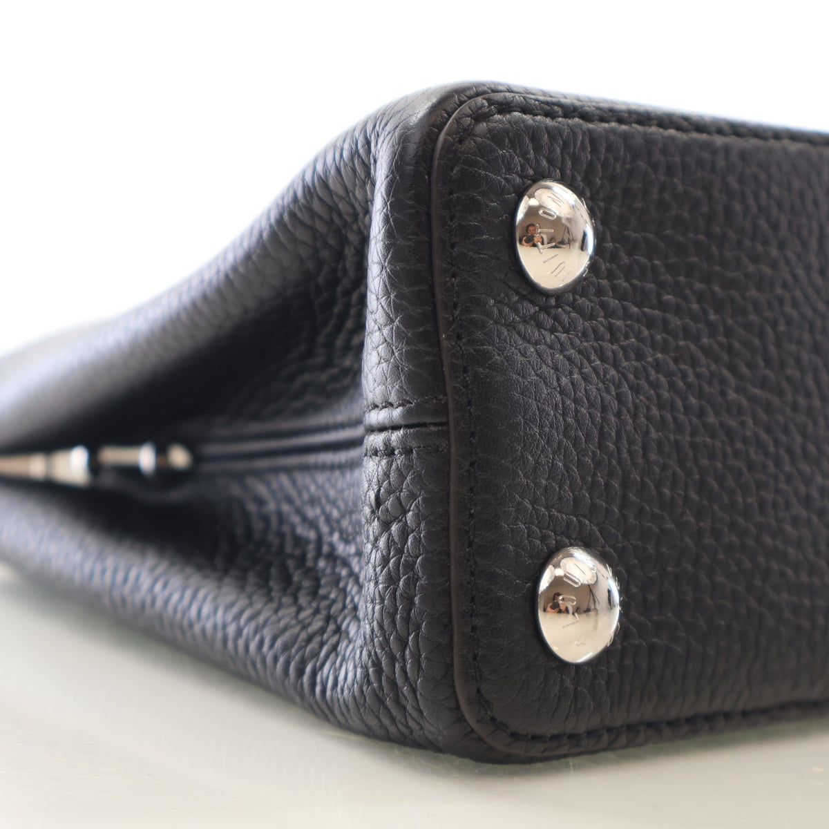 Louis Vuitton Python-Trimmed Taurillon Capucines BB