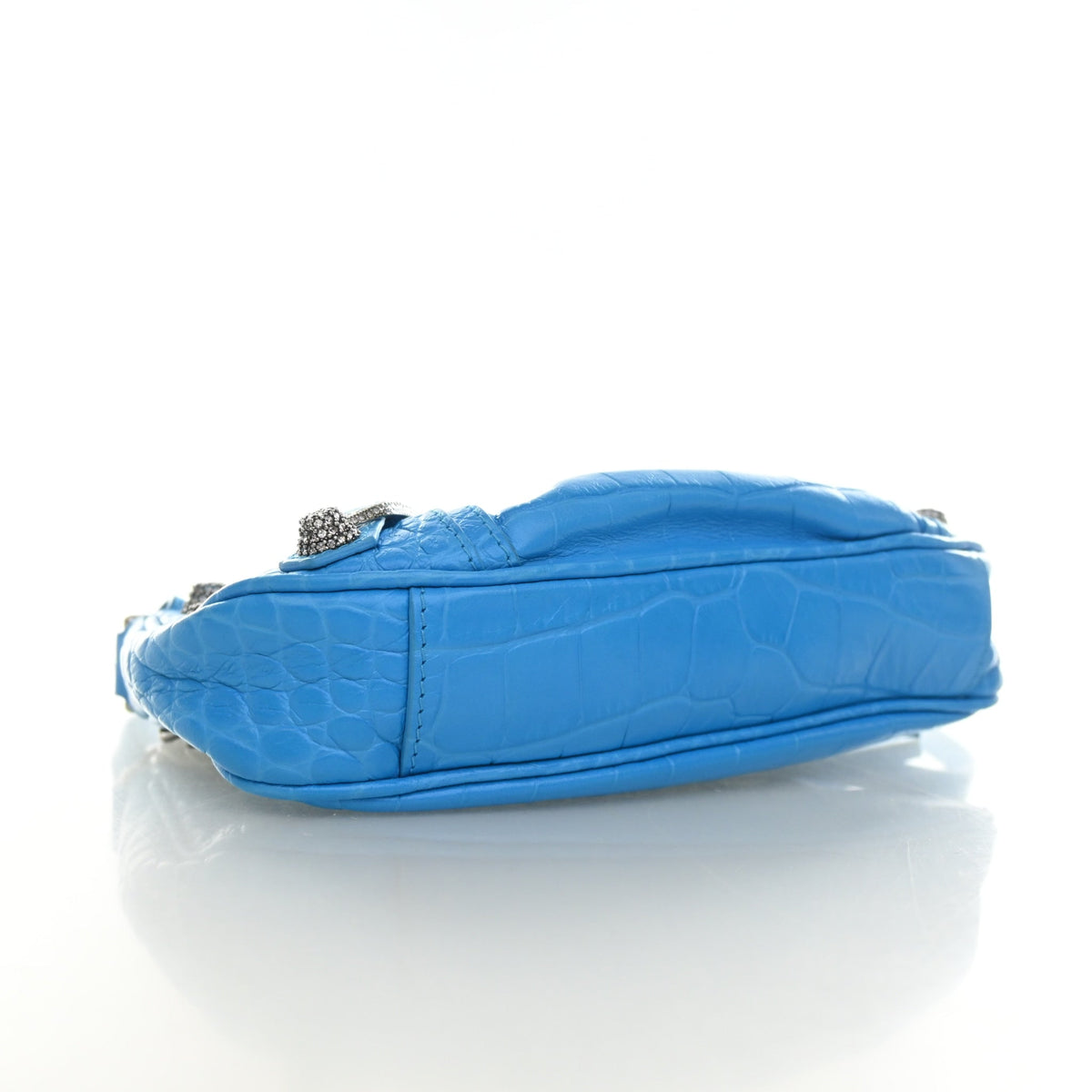 Balenciaga Mini Crocodile Embossed Arena Crystal Le Cagole