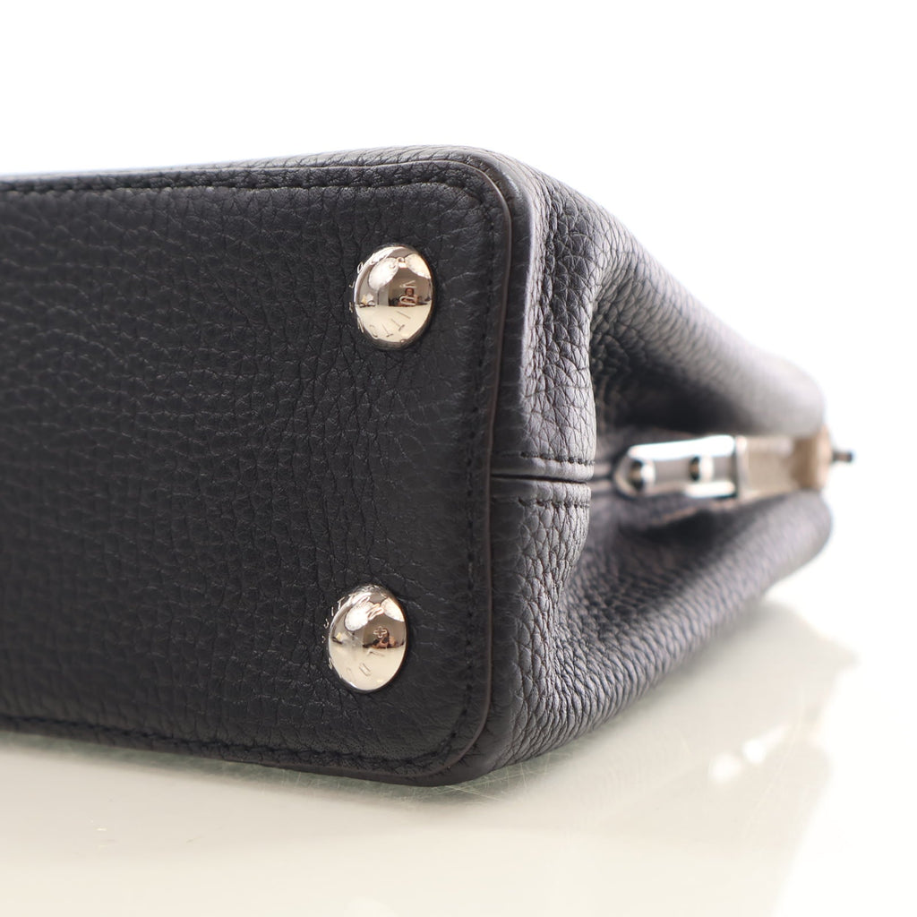 Louis Vuitton Python-Trimmed Taurillon Capucines BB